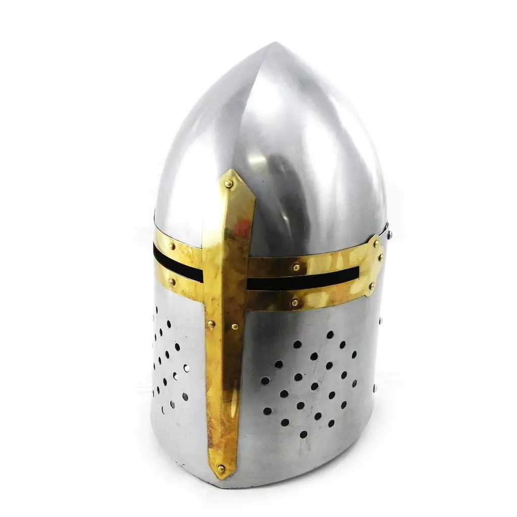 les trésors de lily Casque Médiéval 'Moyen Age' casque teuton [I5683]