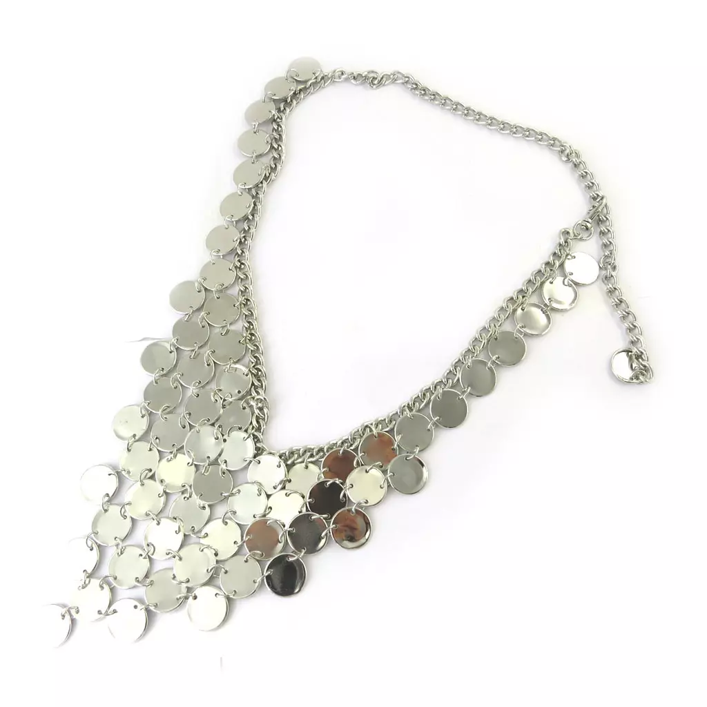 les trésors de lily Ceinture chaine de taille 'Kika' argenté 92x16 cm [M7543]