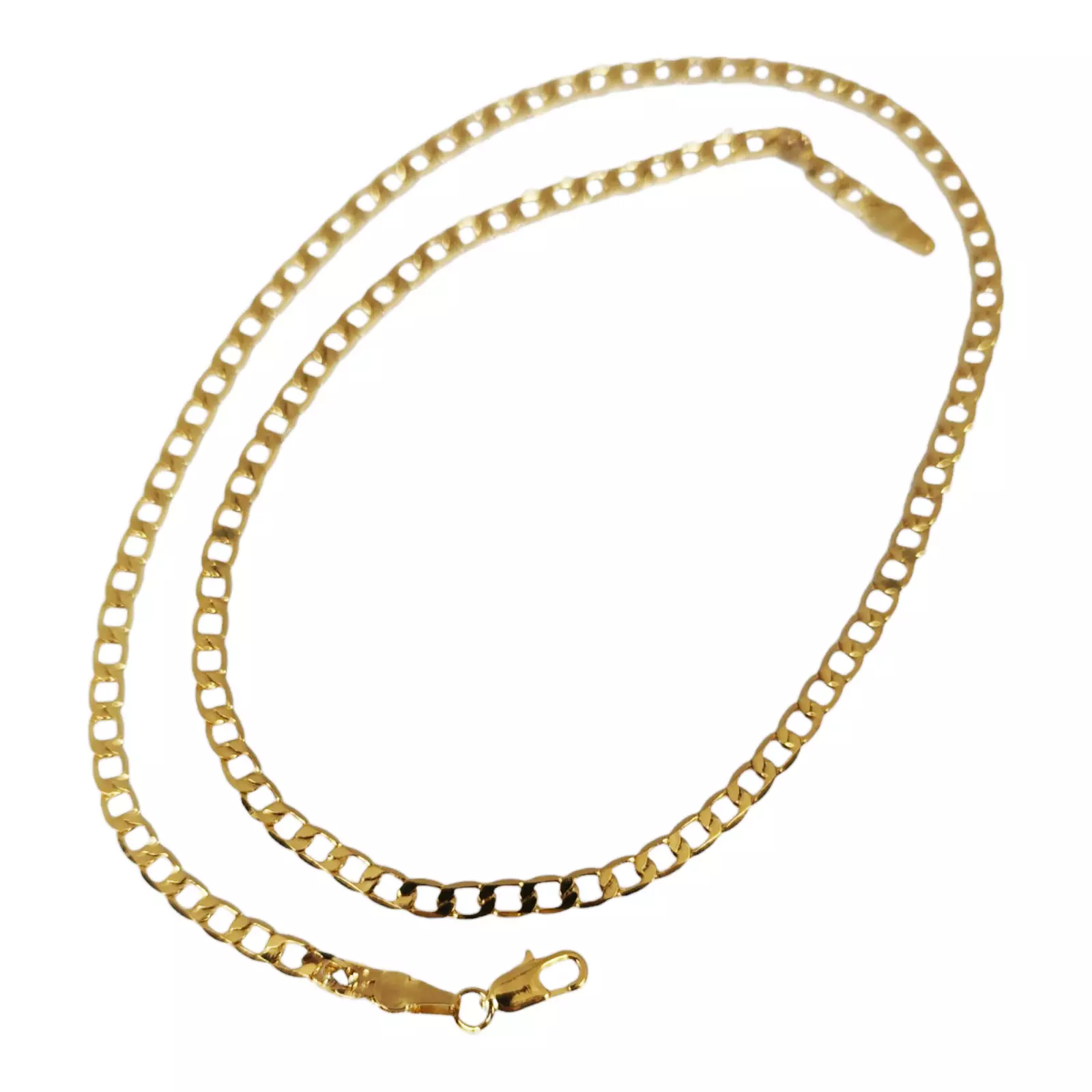 Les Trésors De Lily Chaîne Acier 'Maille Gourmette Cubaine' Doré 45 Cm 4 Mm [S1360]