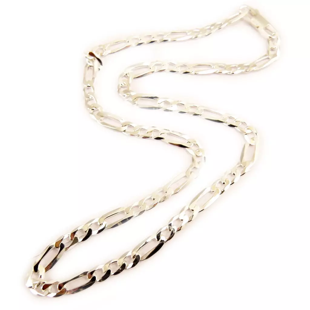 Les Trésors De Lily Chaine Argent 'Figaro 2' 50 Cm 6 Mm [L4620]