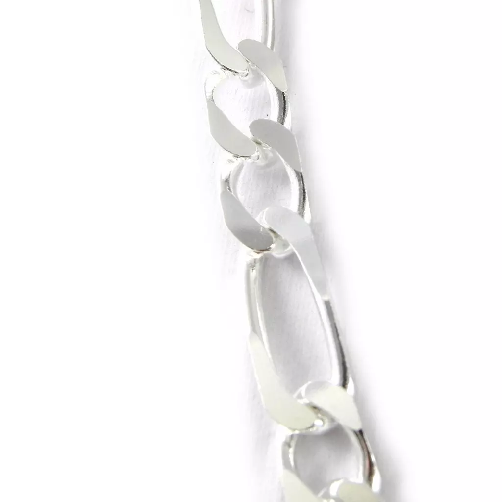 Les Trésors De Lily Chaine Argent 'Figaro 2' 60 Cm 66 Mm [C4448]