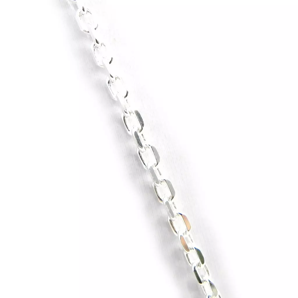 les trésors de lily Chaine Argent 'Forçat' 55 cm 42 mm [C4432]