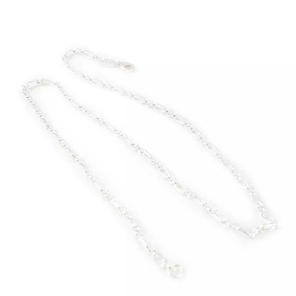 Les Trésors De Lily Chaine Argent 'Forçat Fantaisie' 45 Cm 2 Mm [H0423]