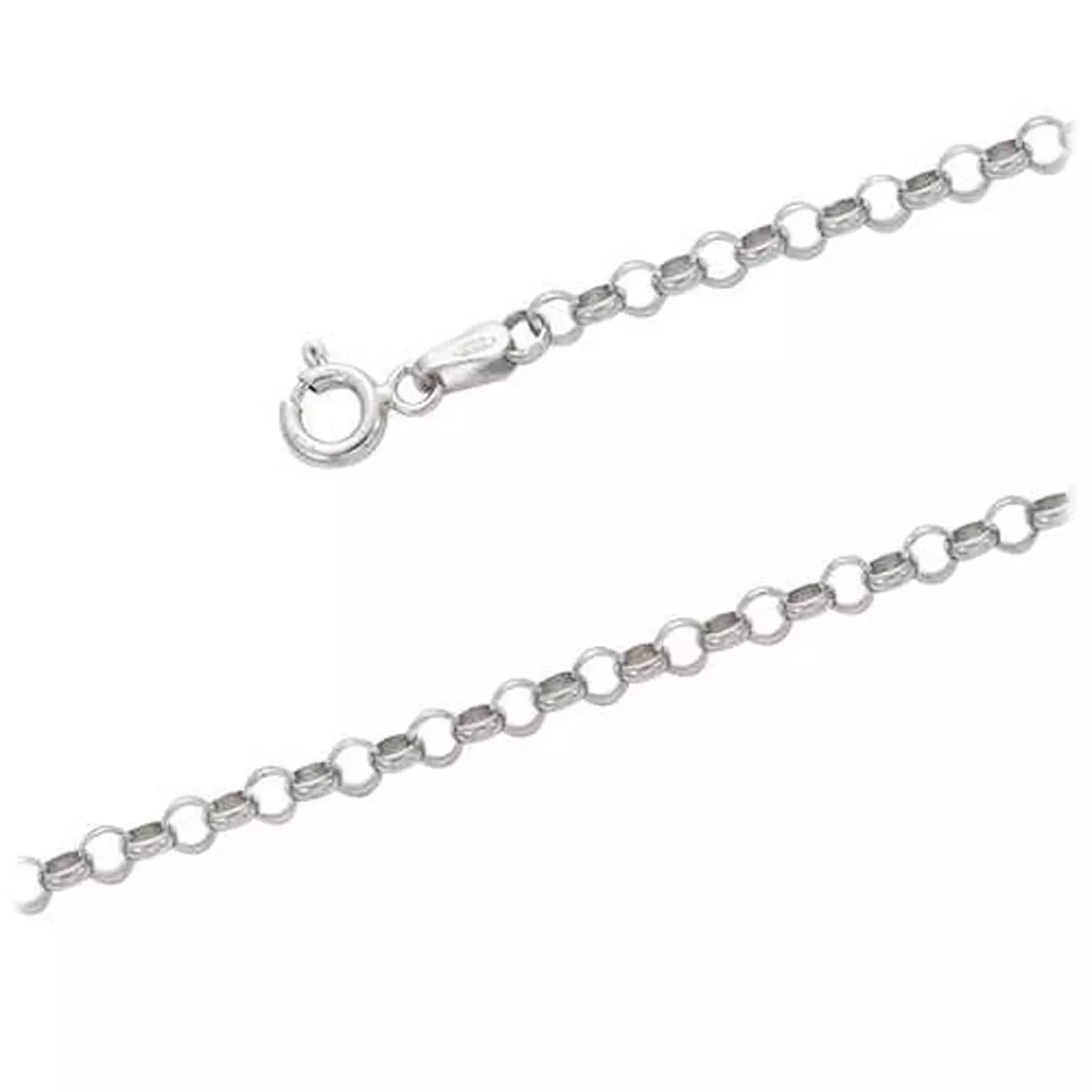 Les Trésors De Lily Chaine Argent 'Jaseron' Argenté (rhodié) 85 Cm 3 Mm [C9334]