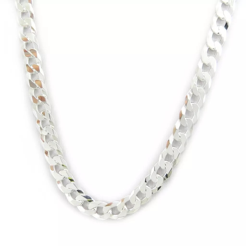 Les Trésors De Lily Chaine Argent 'Maille Gourmette Fantaisie' 55 Cm 8 Mm [L5666]
