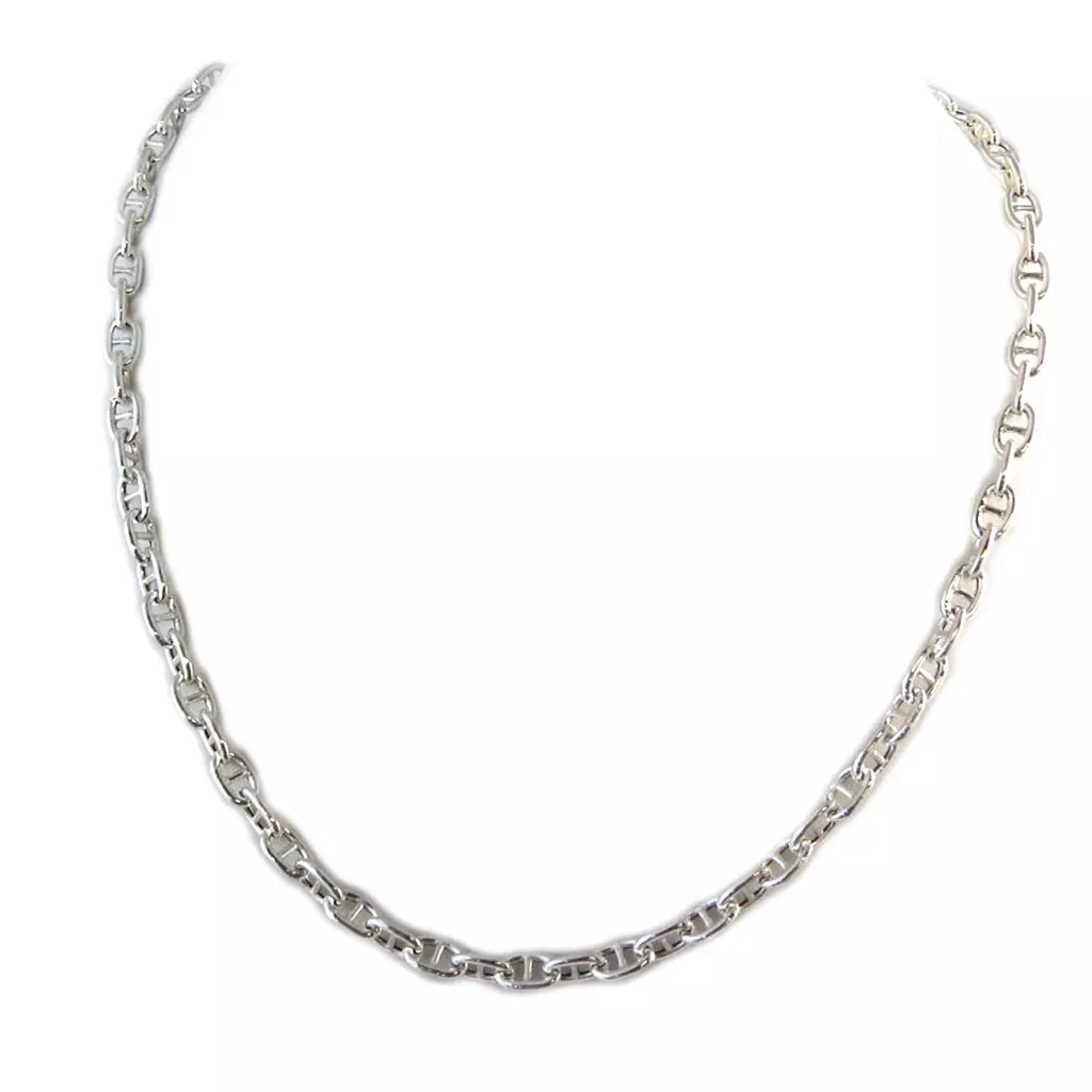 les trésors de lily Chaine Argent 'Maille Marine' 42 cm 5 mm [P1716]