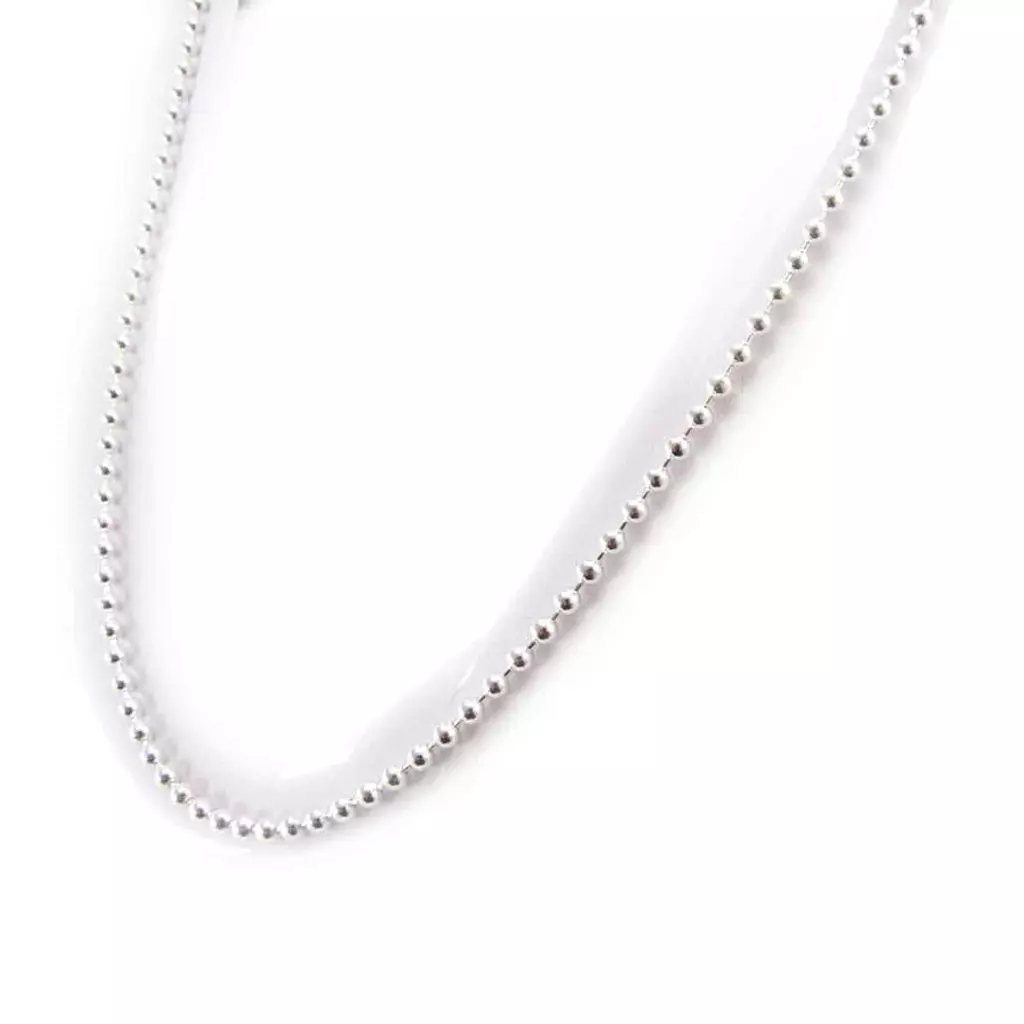 Les Trésors De Lily Chaine Argent 'Micro Billes' 50 Cm 3 Mm [C7451]