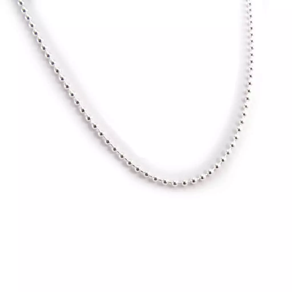 Les Trésors De Lily Chaine Argent 'Micro Billes' 50 Cm 3 Mm [C7451]