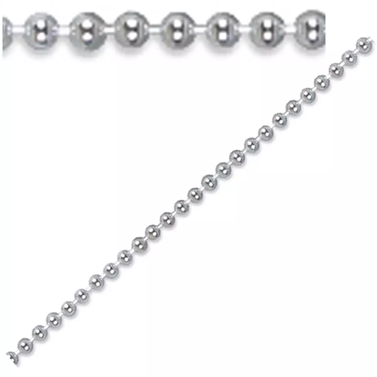 Les Trésors De Lily Chaine Cheville Argent 'Billes' Argenté 25 Cm 1 Mm Billes 1 Mm [Q8203]