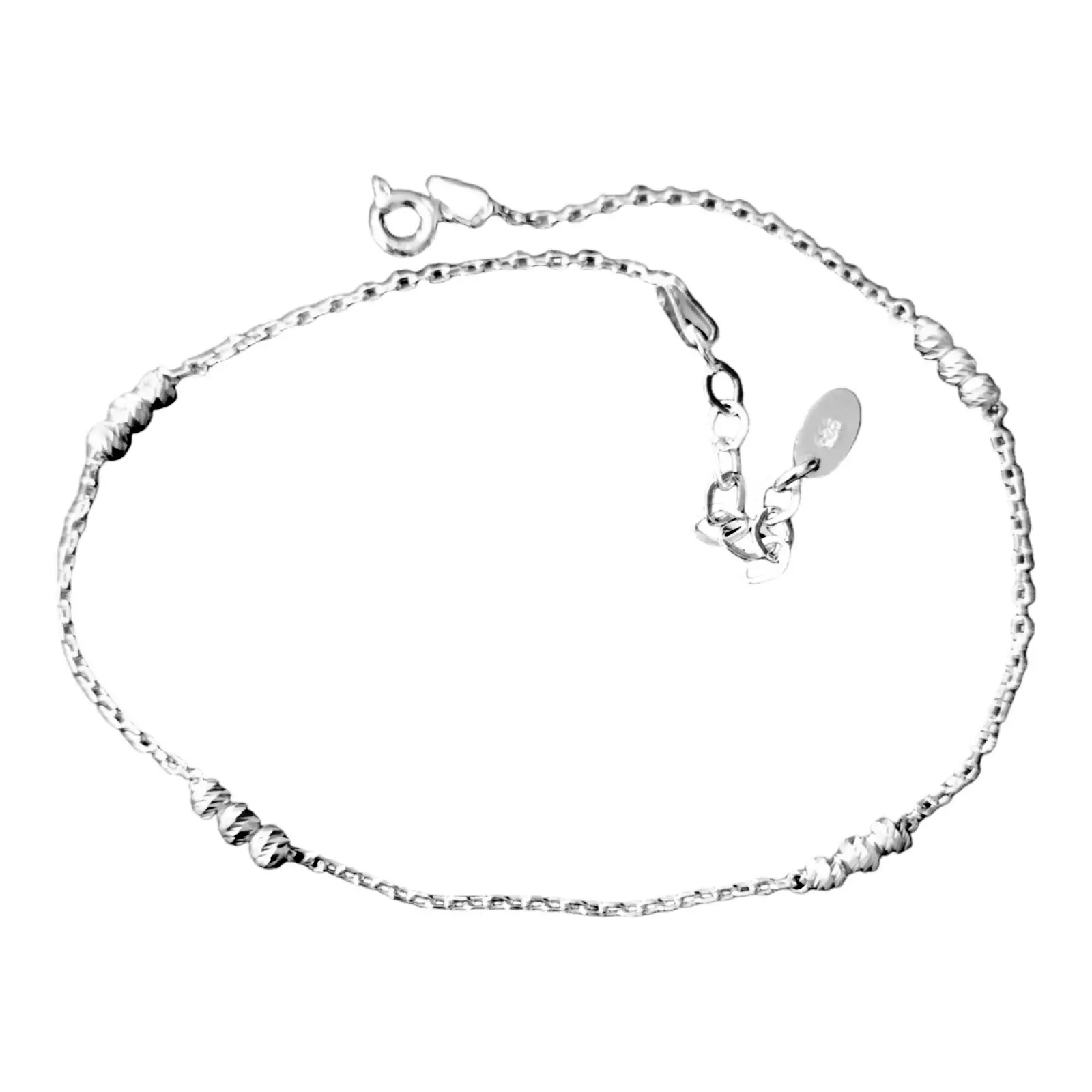 Les Trésors De Lily Chaine Cheville Argent 'Cleopatra' Argenté 3 Mm [S1234]