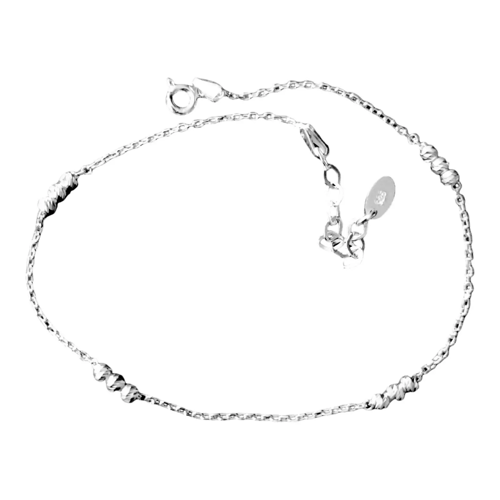 Les Trésors De Lily Chaine Cheville Argent 'Cleopatra' Argenté 3 Mm [S1234]