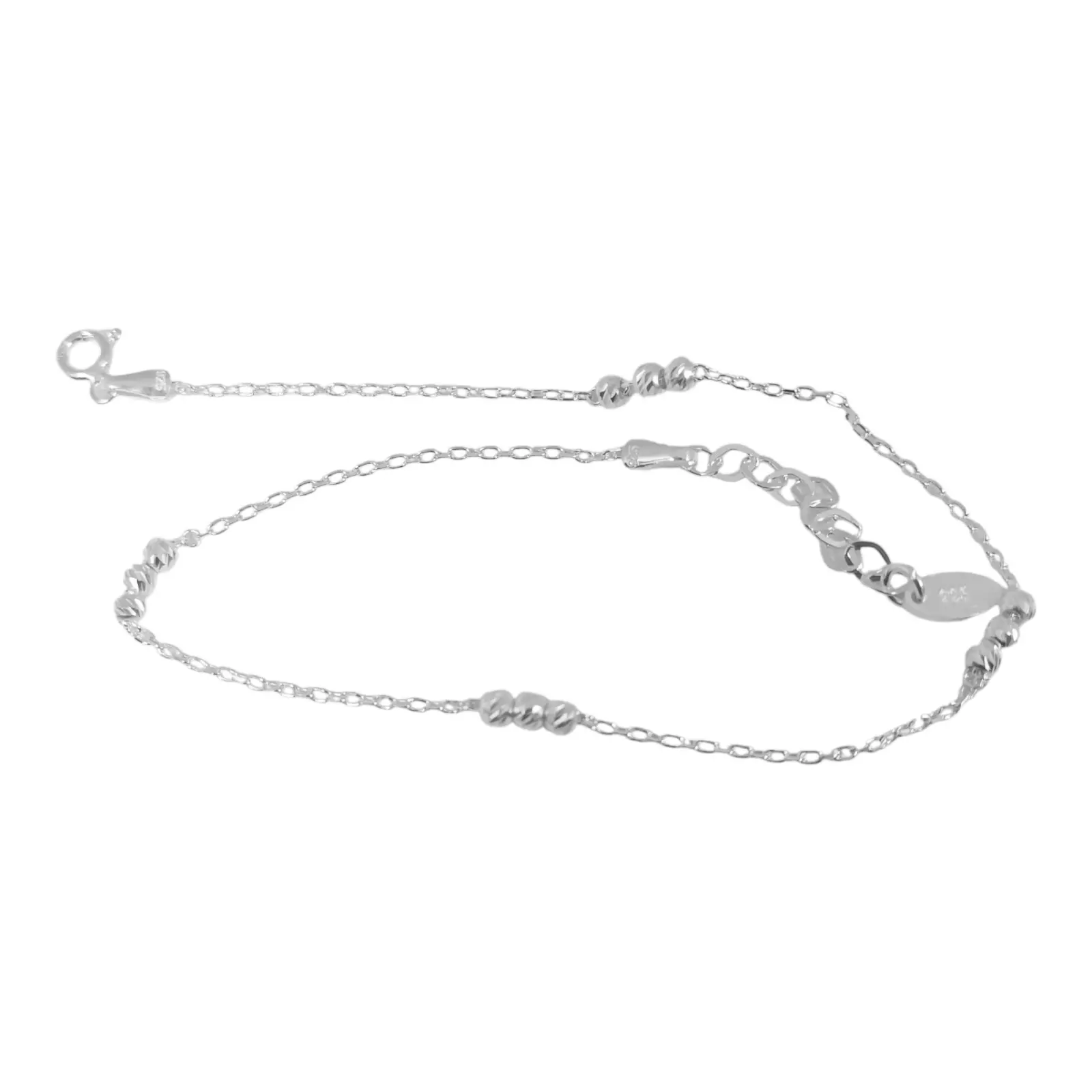 Les Trésors De Lily Chaine Cheville Argent 'Cleopatra' Argenté 3 Mm [S1234]