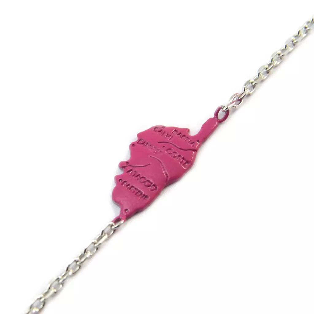Les Trésors De Lily Chaîne Cheville Argent 'Corsica' Rose Argenté (Corse) 15x7 Mm [P2600]