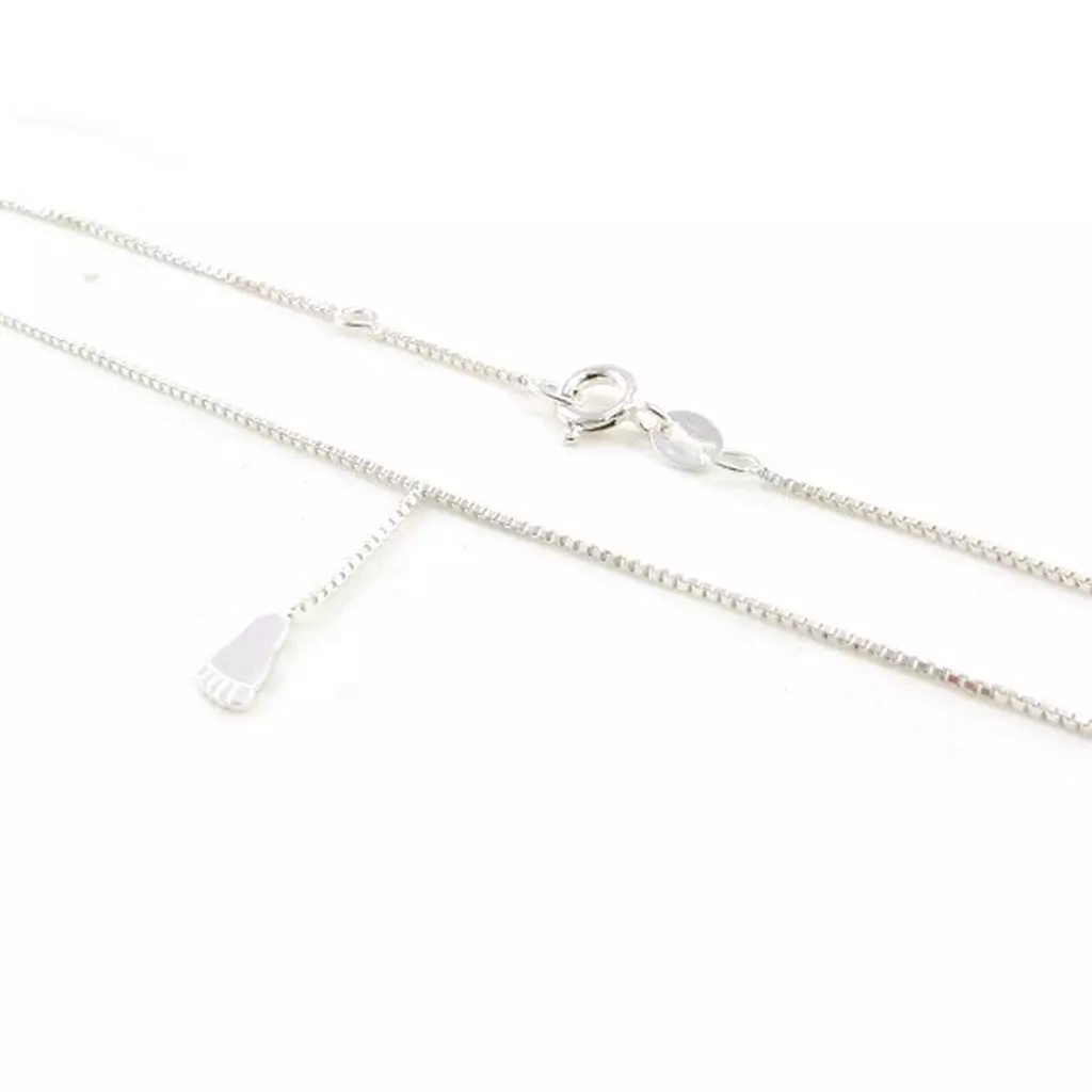 Les Trésors De Lily Chaîne Cheville Argent 'Empreinte' Argenté 24x4 Mm (pied) [J0119]
