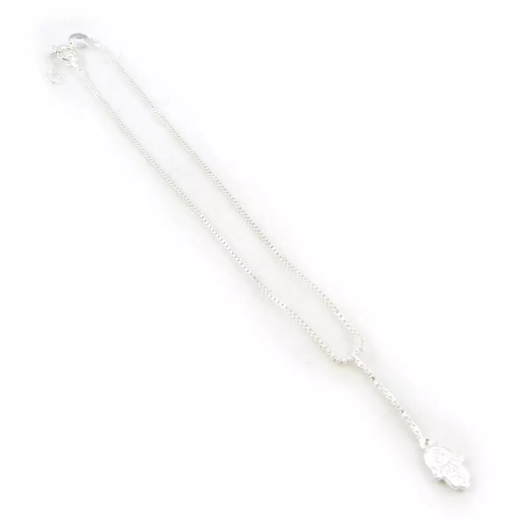 Les Trésors De Lily Chaîne Cheville Argent 'Fatma' Argenté 10 Mm [E9599]