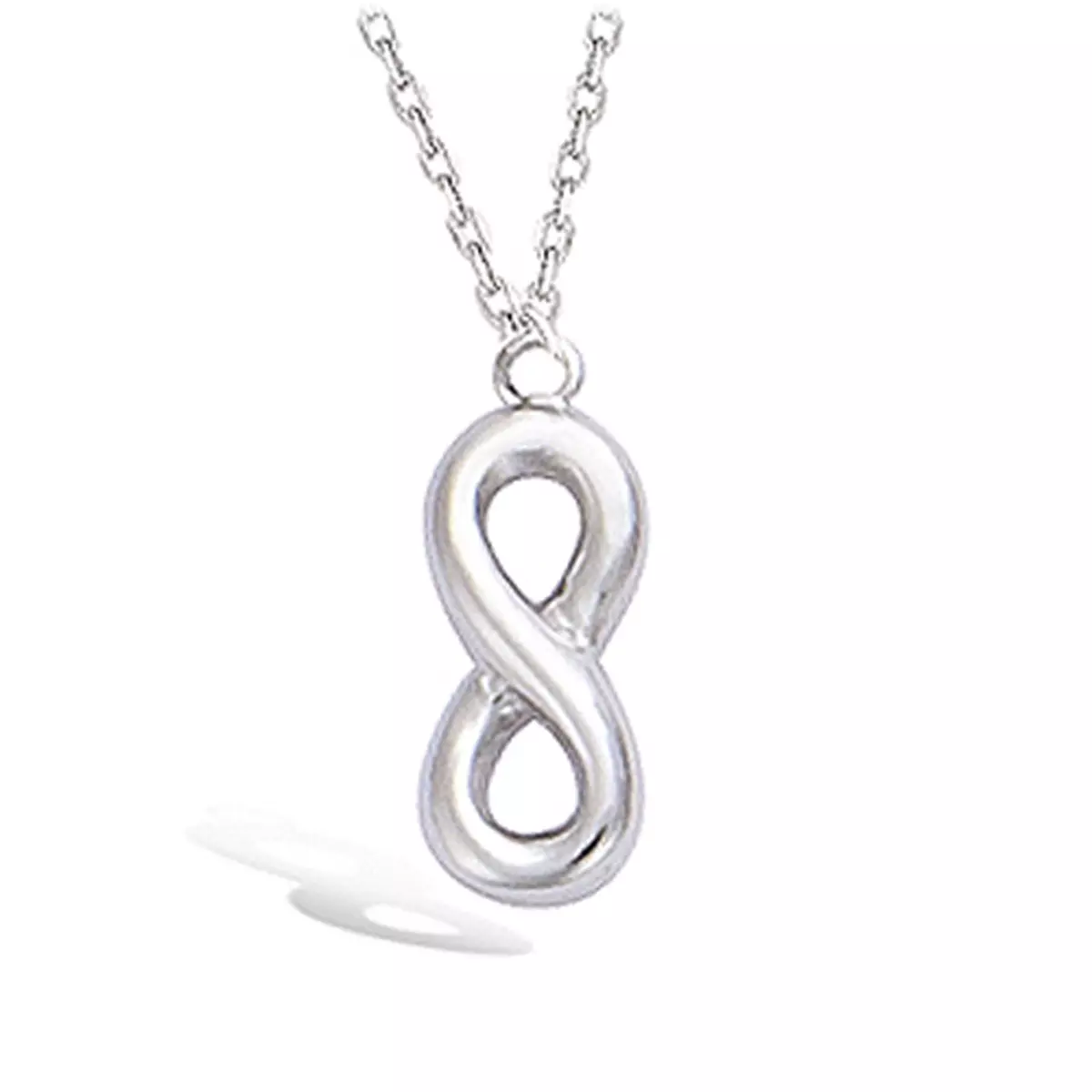les trésors de lily Chaîne Cheville Argent 'Infini' argenté (rhodié) 9x4 mm [K9142]