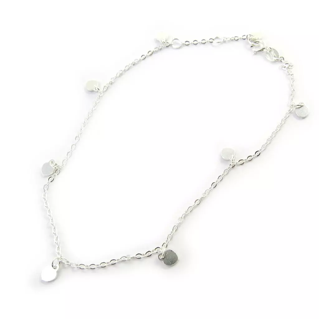 les trésors de lily Chaîne Cheville Argent 'Love' argenté [M6959]