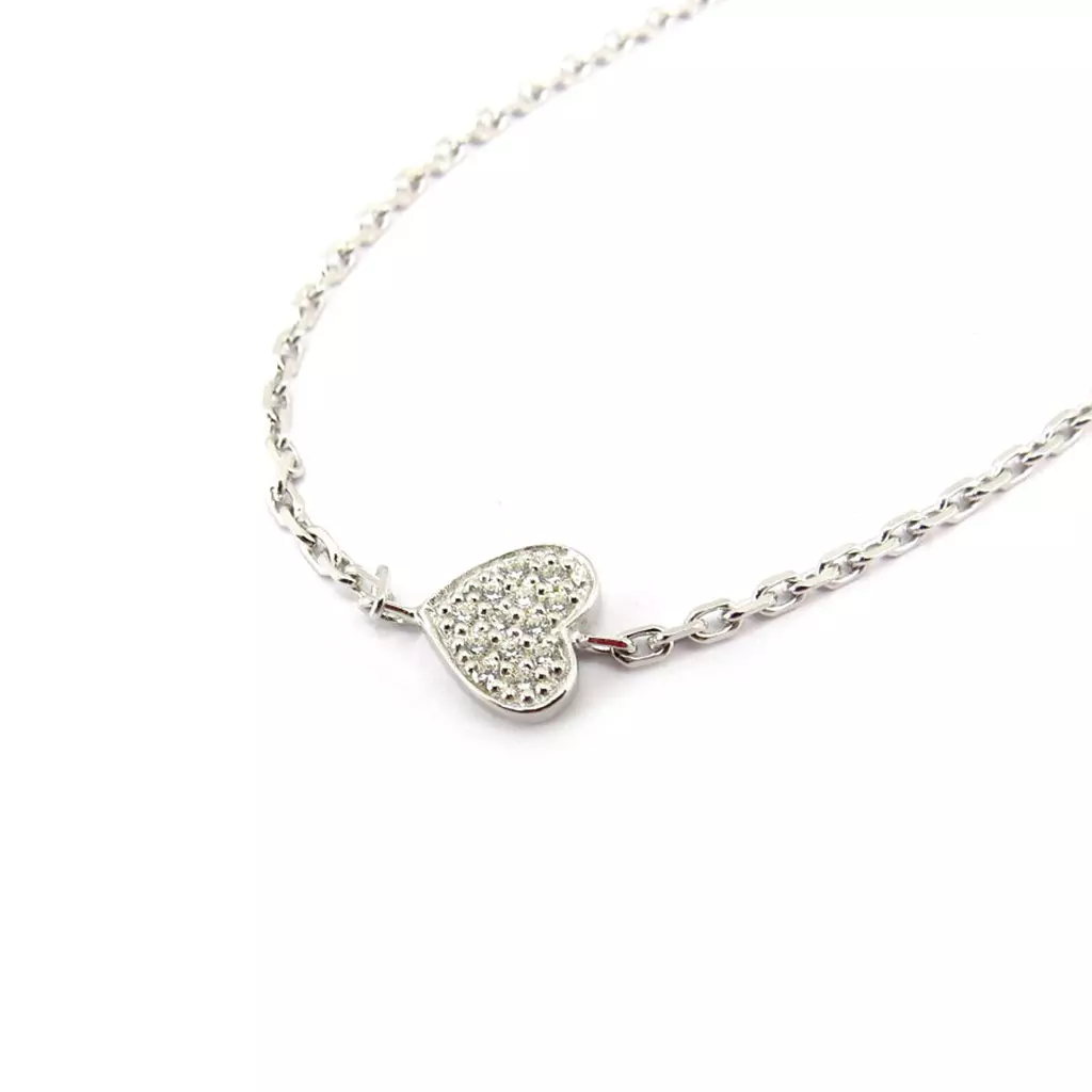 Les Trésors De Lily Chaîne Cheville Argent 'Love Divine' [F0097]