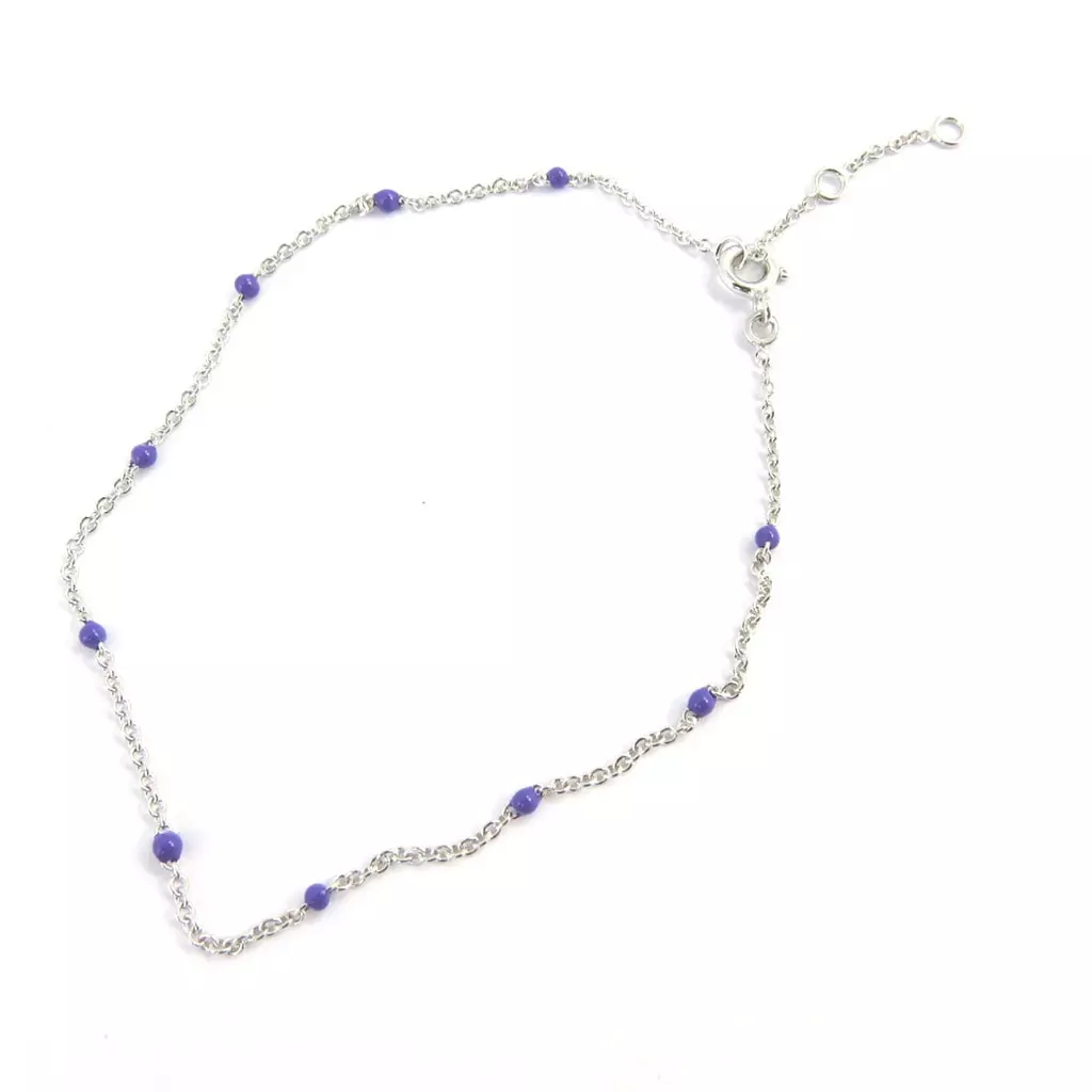 Les Trésors De Lily Chaîne Cheville 'Carmen' Violet [M5946]