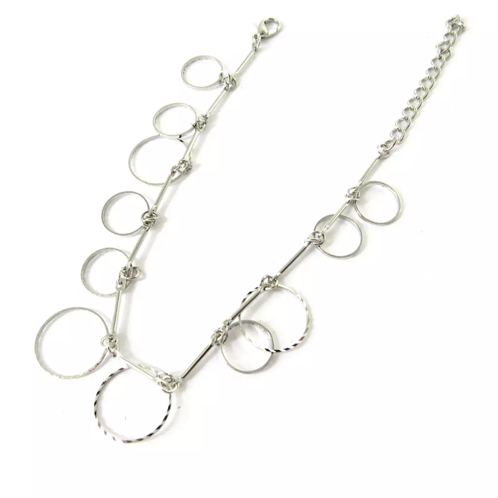 Les Trésors De Lily Chaine Cheville 'Chorégraphie' Argenté [M7527]