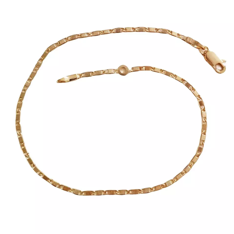 les trésors de lily Chaîne Cheville 'Chorégraphie' doré 25 cm 2 mm [J0131]