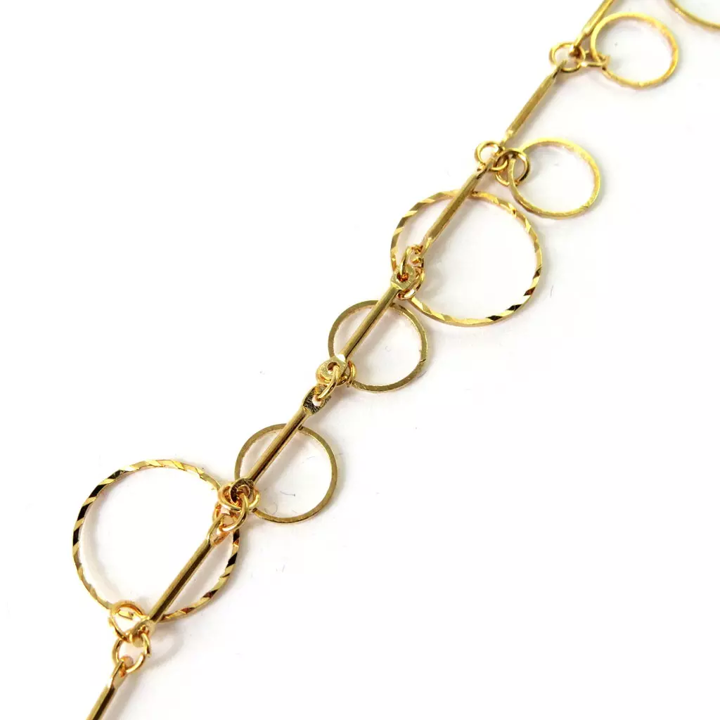 Les Trésors De Lily Chaine Cheville 'Chorégraphie' Doré [M7526]