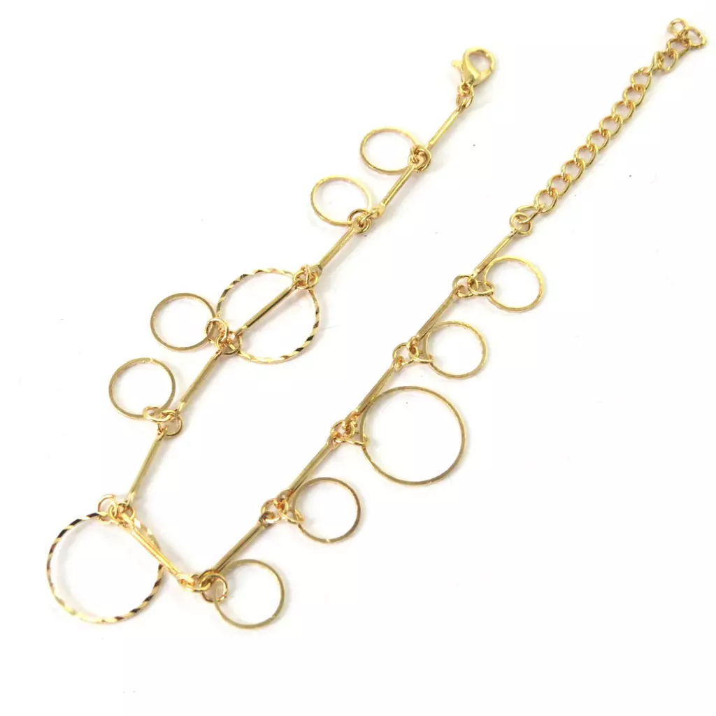 les trésors de lily Chaine Cheville 'Chorégraphie' doré [M7526]