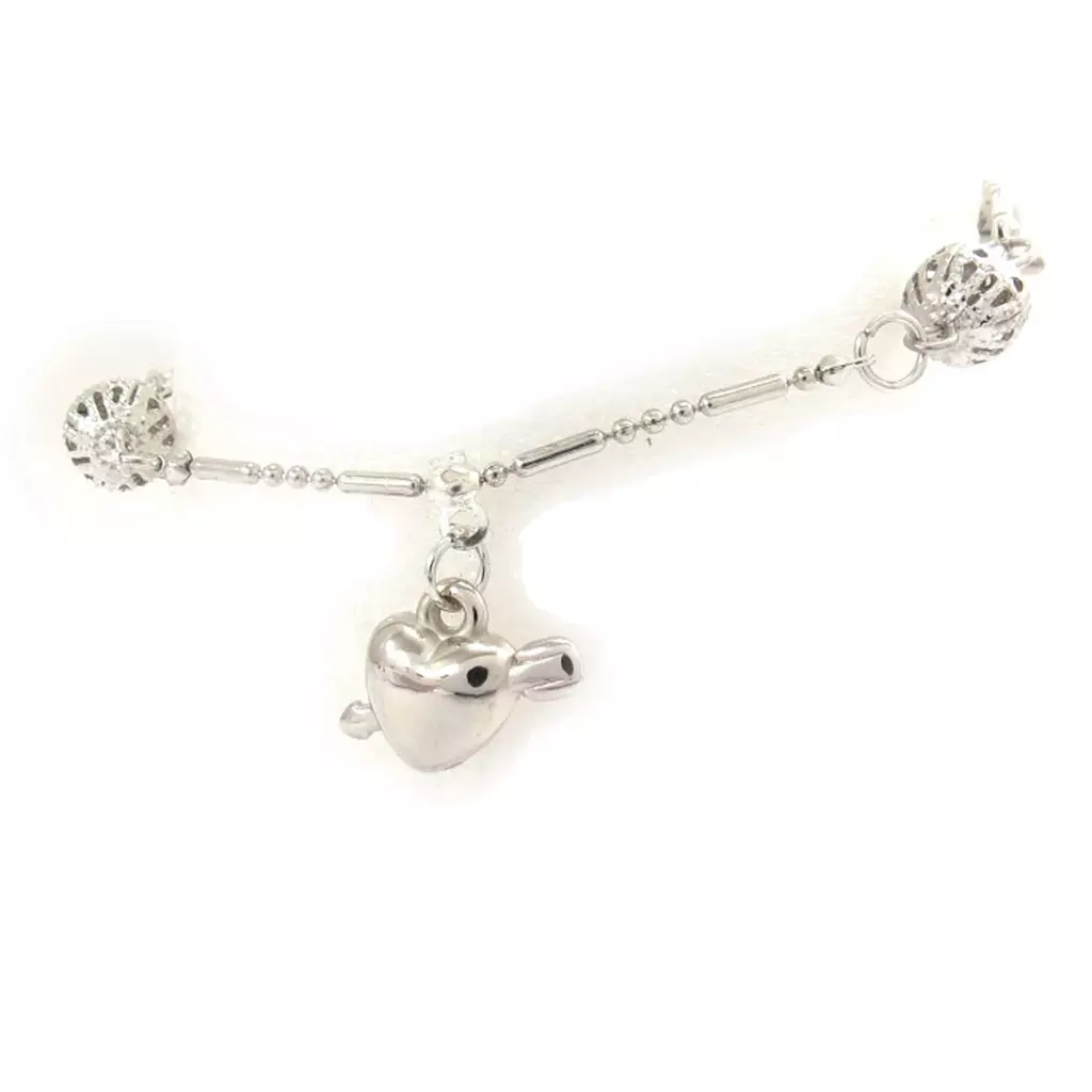 Les Trésors De Lily Chaine Cheville 'Love' Argenté [K0644]