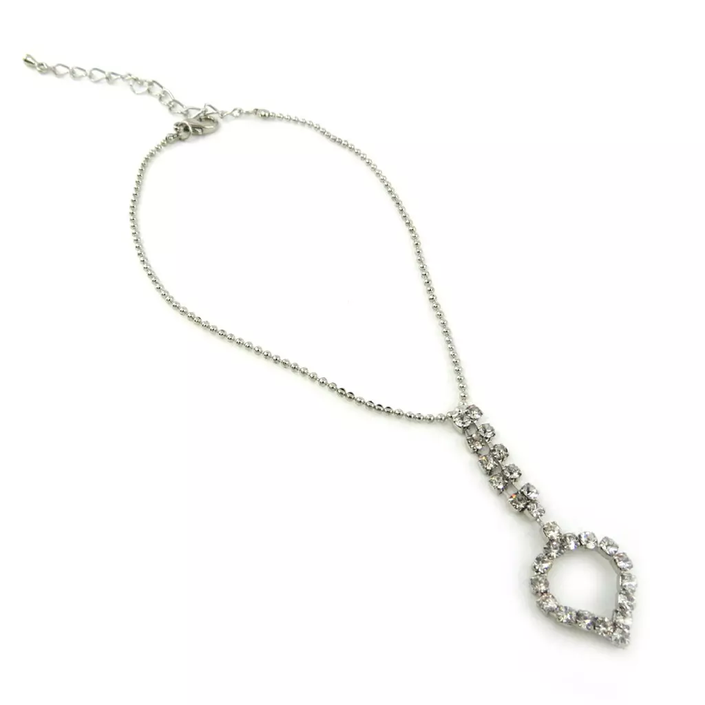Les Trésors De Lily Chaine Cheville 'Love' Blanc [M1828]