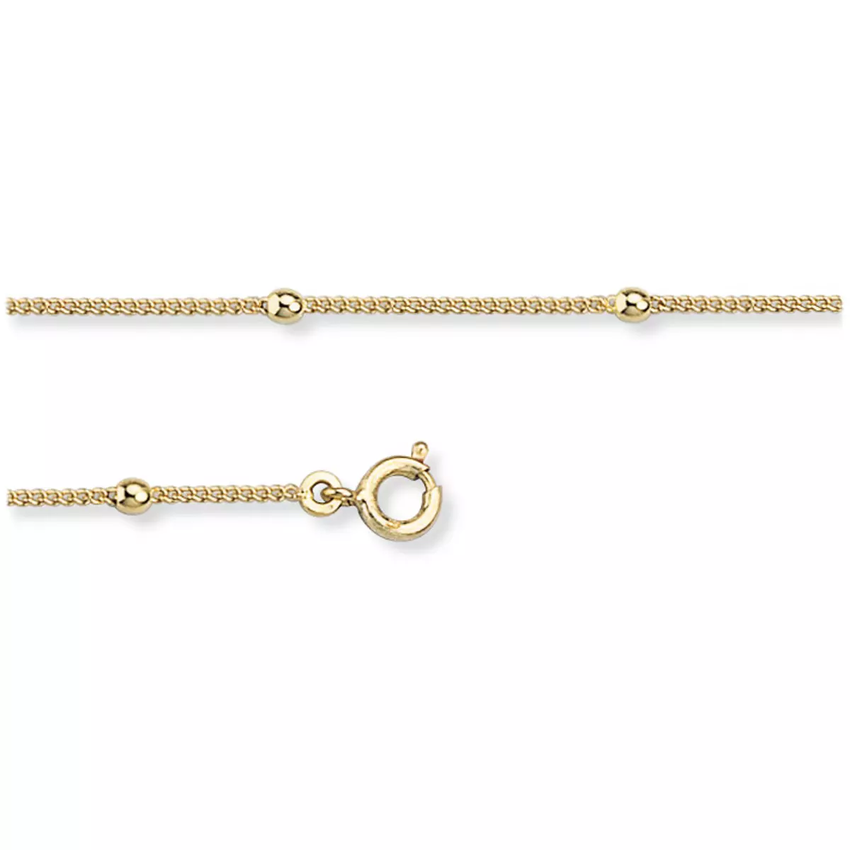 les trésors de lily Chaîne Cheville Plaqué Or 'Chorégraphie' [M4960]