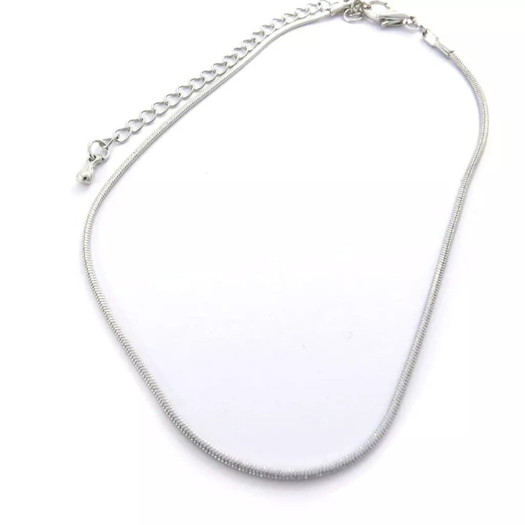 Les Trésors De Lily Chaine Cheville 'Serpent' Argenté [K0988]