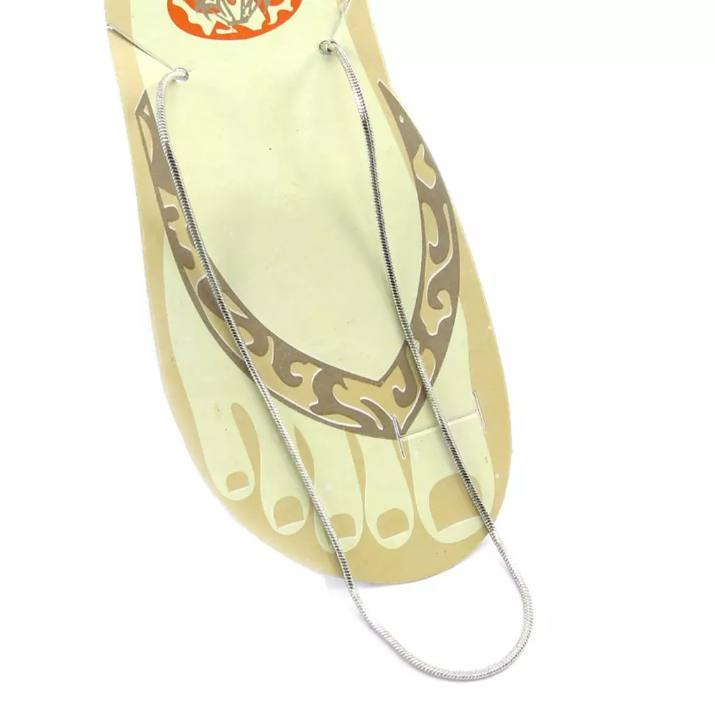 Les Trésors De Lily Chaine Cheville 'Serpent' Argenté [K0988]