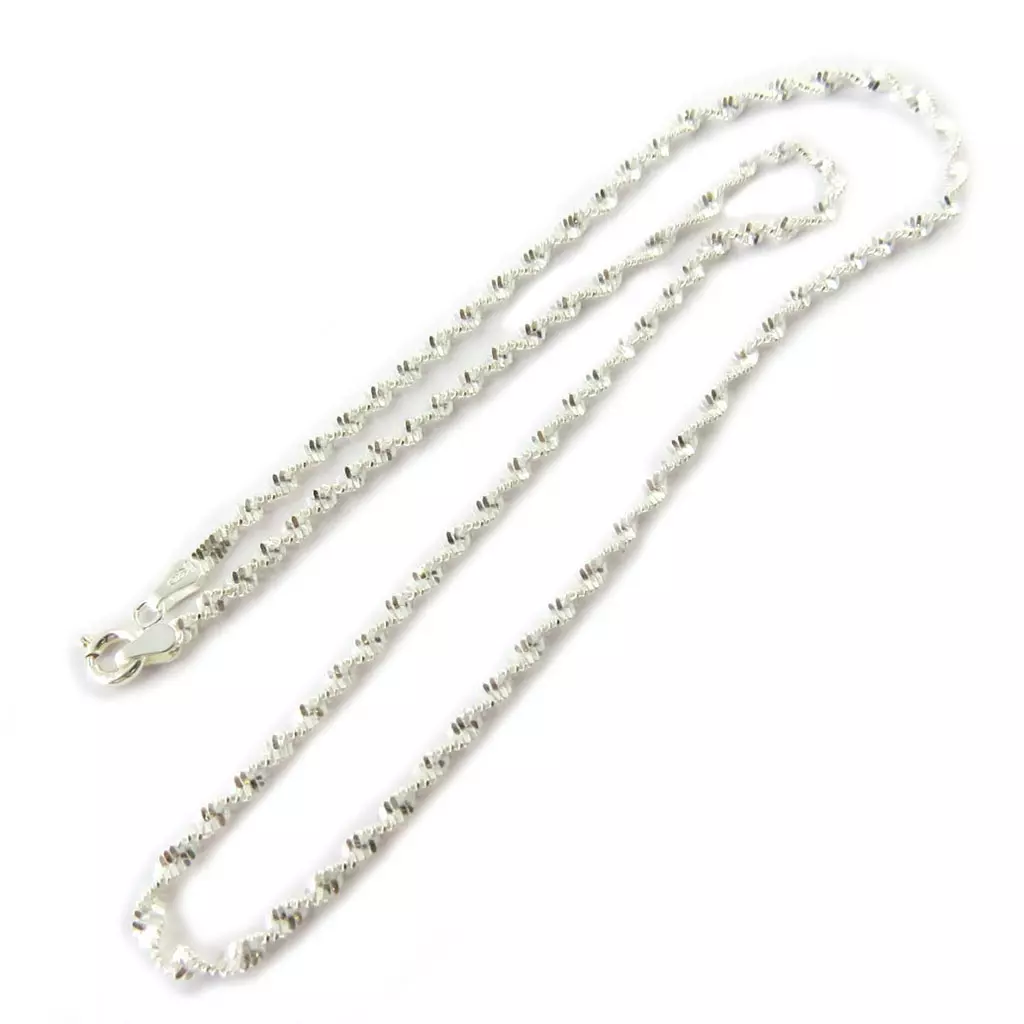 Les Trésors De Lily Chaine Collier Argent 'Singapour' 45 Cm 3 Mm [N7282]