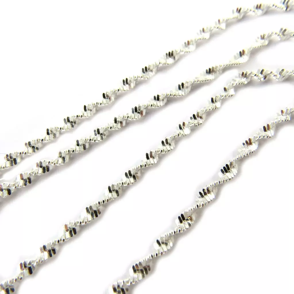 Les Trésors De Lily Chaine Collier Argent 'Singapour' 45 Cm 3 Mm [N7282]