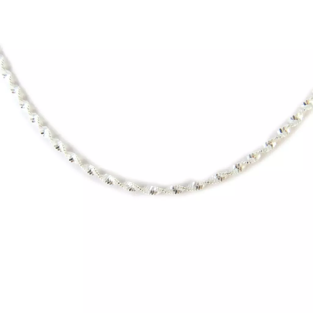 Les Trésors De Lily Chaine Collier Argent 'Singapour' 45 Cm 3 Mm [N7282]