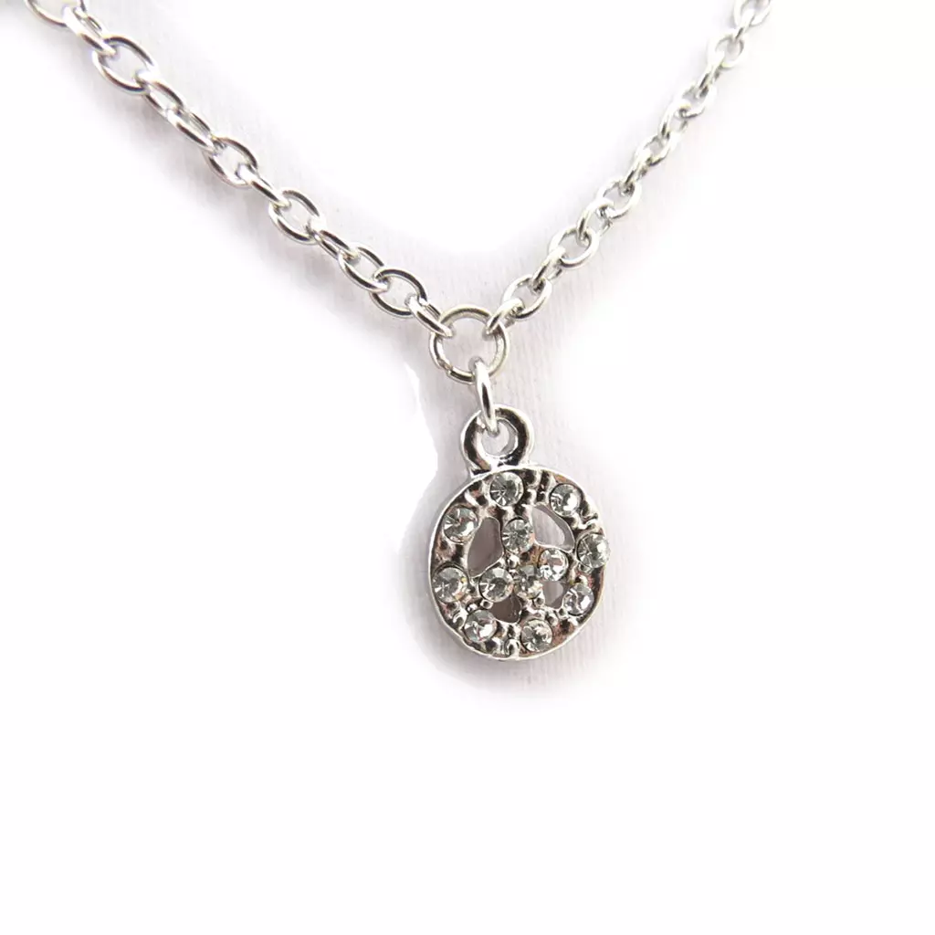 Les Trésors De Lily Chaine De Taille Créateur 'Peace' Argenté [K0281]