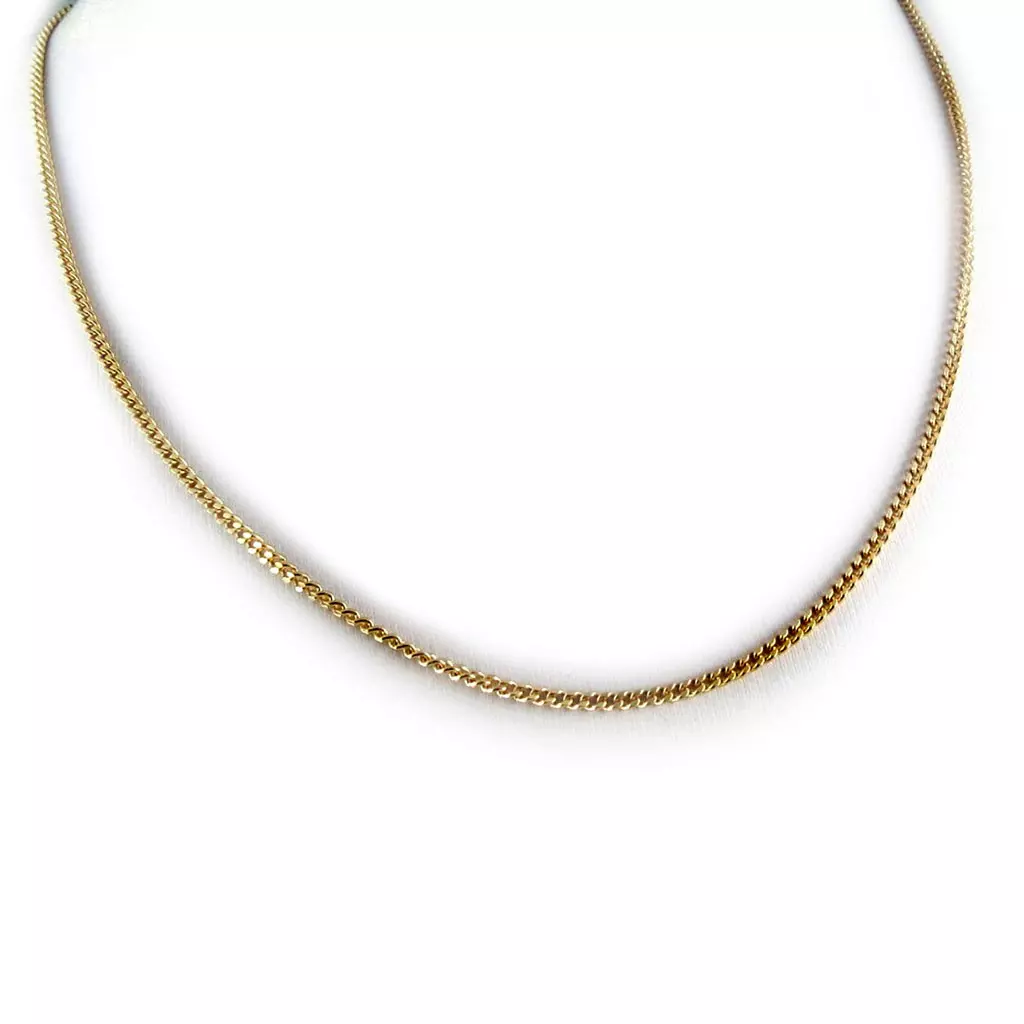 les trésors de lily Chaine Plaqué Or 'Maille Gourmette' 55 cm 24 mm [K7721]