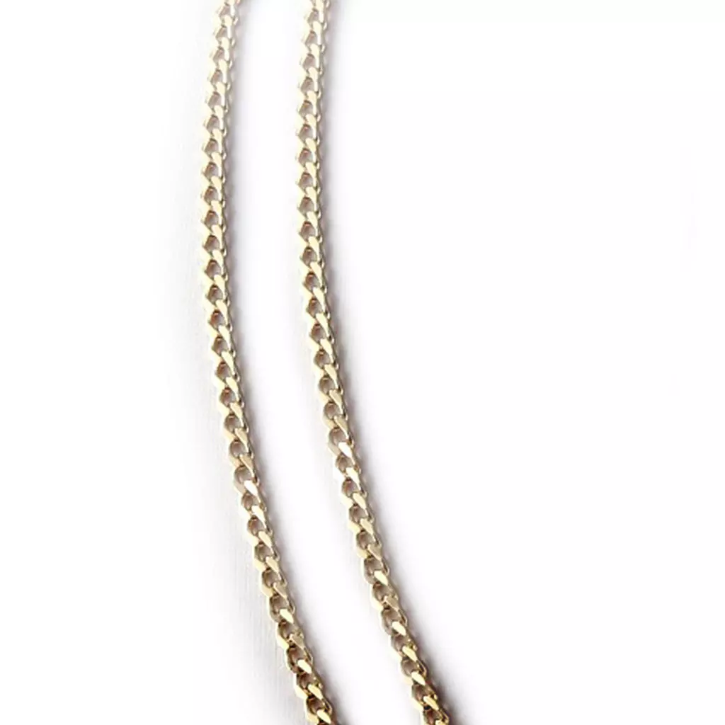 les trésors de lily Chaine Plaqué Or 'Maille Gourmette 70 cm 4 mm [K7718]