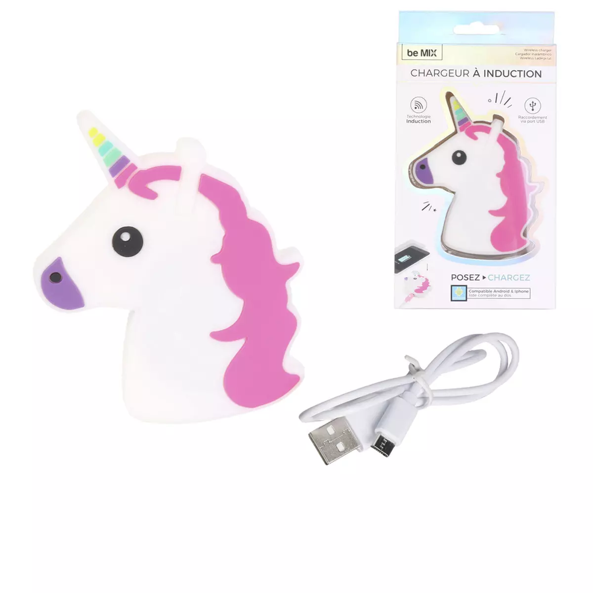 Les Trésors De Lily Chargeur à Induction 'Licorne My Unicorn' 10x73 Cm [R0323]