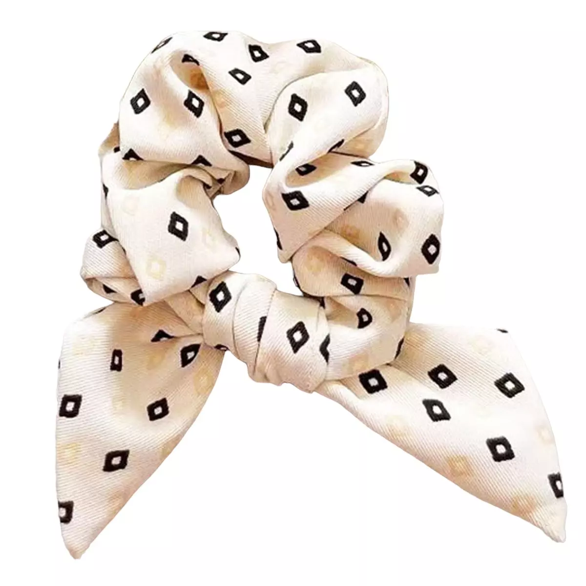 les trésors de lily Chouchou créateur 'Scarlett' beige 16x10 cm largeur 4 cm (noeud) [R6310]