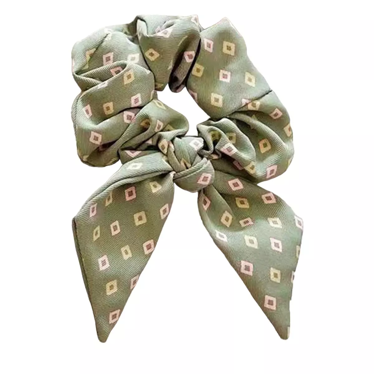 les trésors de lily Chouchou créateur 'Scarlett' vert 16x10 cm largeur 4 cm (noeud) [R6308]