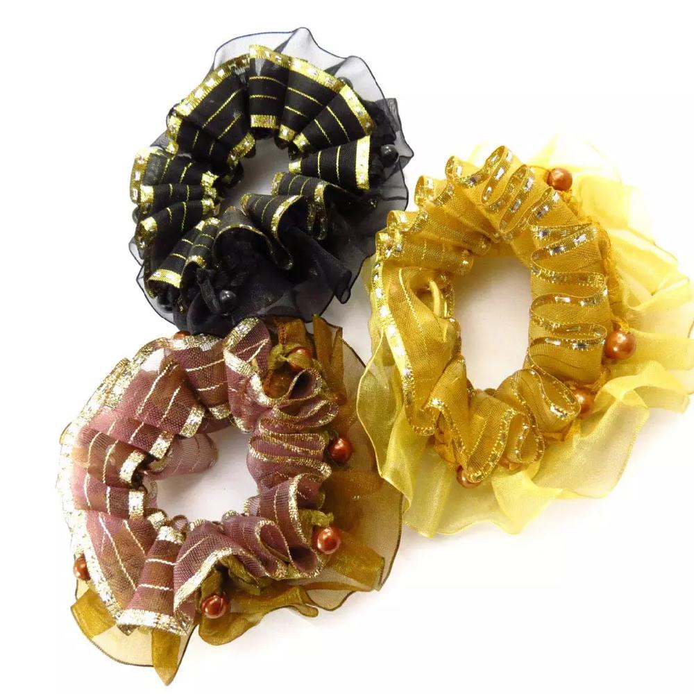 Les Trésors De Lily Chouchou 'Scarlett' Noir 4 Cm [R7795]