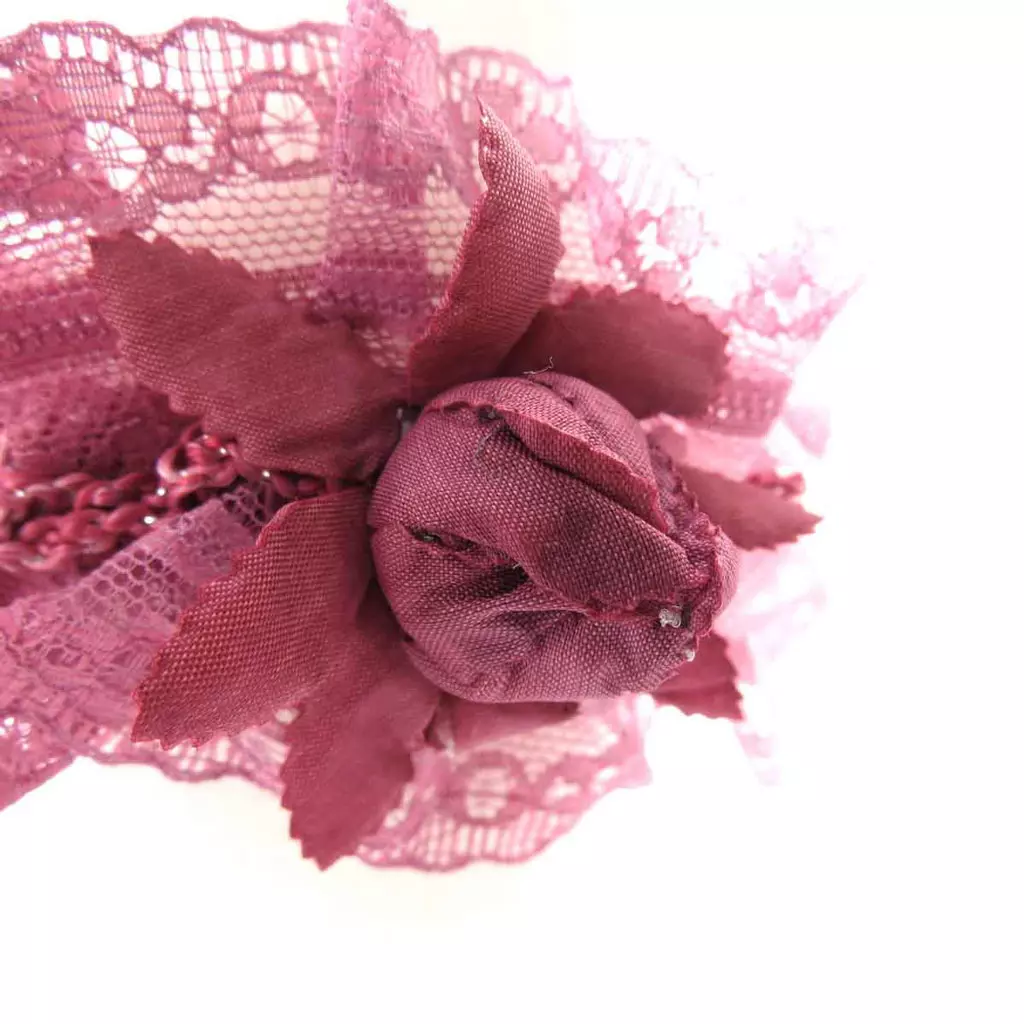Les Trésors De Lily Chouchou 'Scarlett' Rose Bordeaux 4 Cm [J8566]