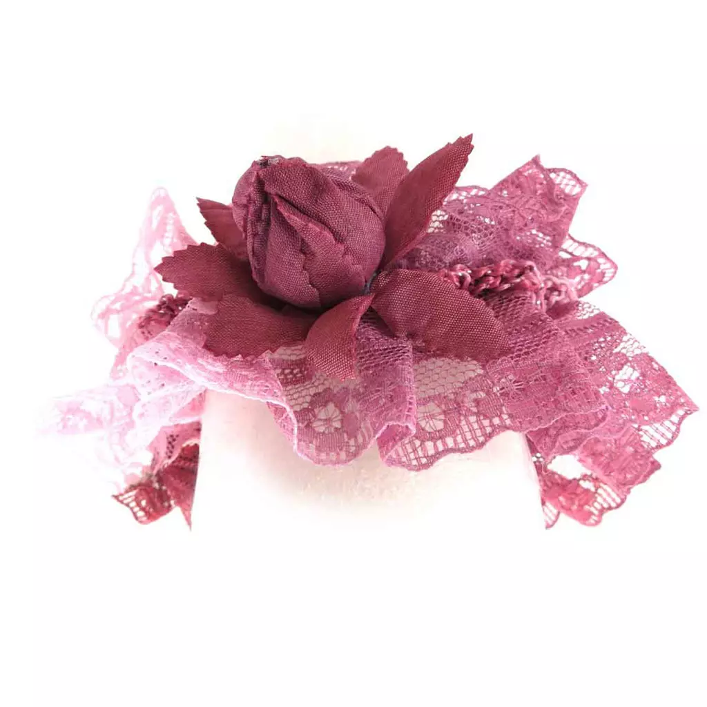 les trésors de lily Chouchou 'Scarlett' rose bordeaux 4 cm [J8566]