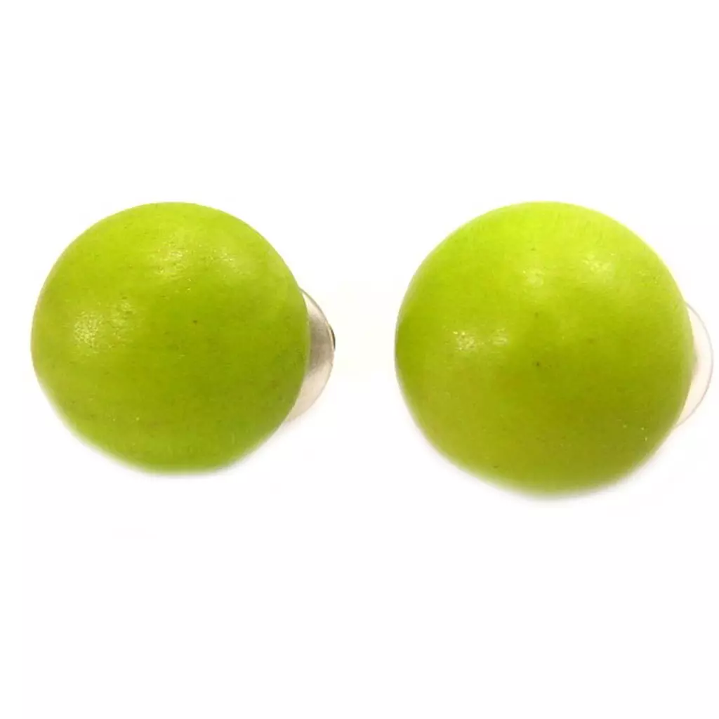 les trésors de lily Clips 'Amazonia' bois vert (2 cm) [L5175]