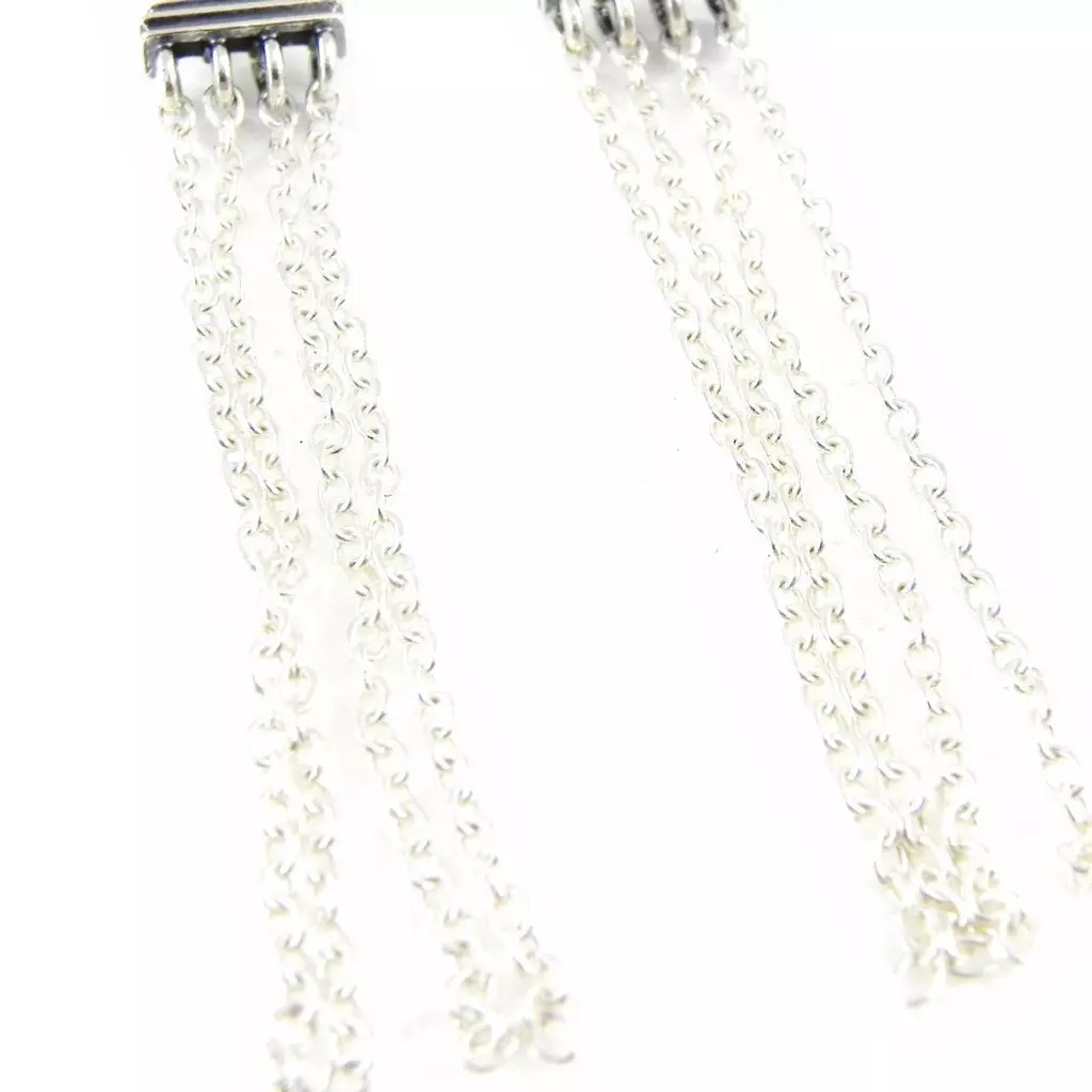 Les Trésors De Lily Clips Argent 'Inspiration' Ambre [H5408]