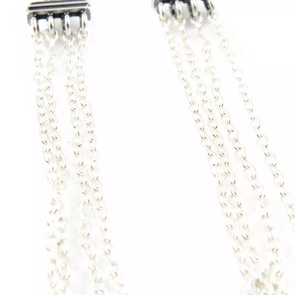 Les Trésors De Lily Clips Argent 'Inspiration' Ambre [H5408]