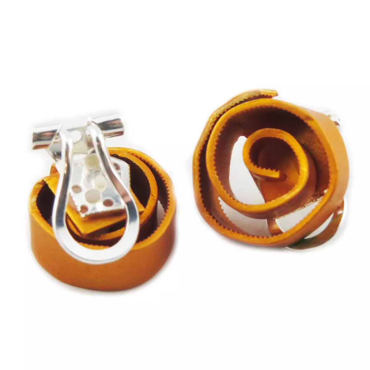 Les Trésors De Lily Clips / Boucles D'oreilles Artisanales 'Aluminirock' Jaune 15 Cm [R1231]