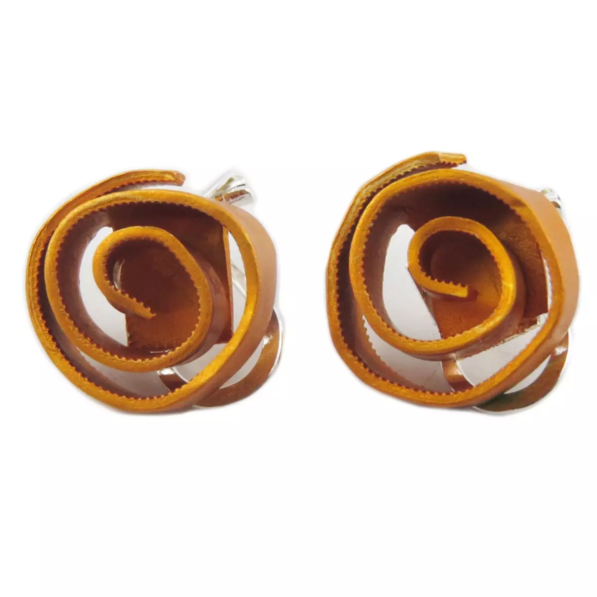 Les Trésors De Lily Clips / Boucles D'oreilles Artisanales 'Aluminirock' Jaune 15 Cm [R1231]