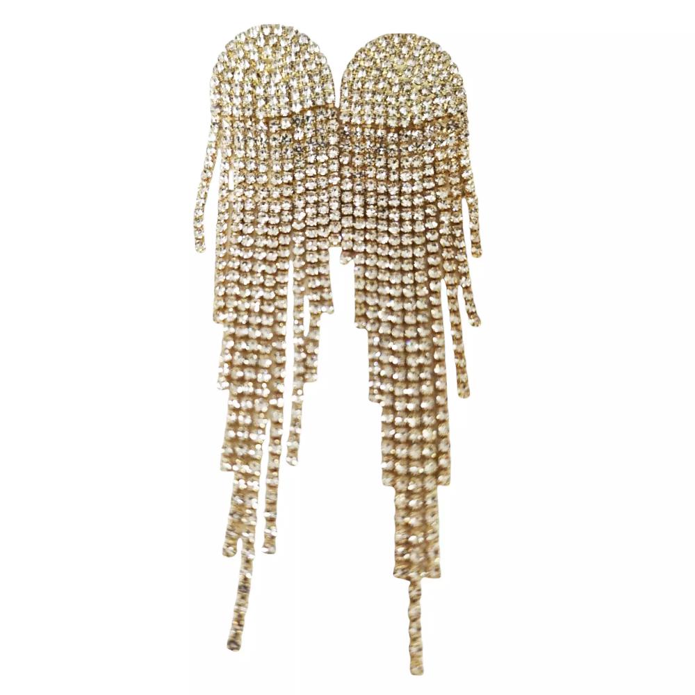 les trésors de lily Clips Créateur 'Arégonde' blanc doré 105x23 mm [S1417]